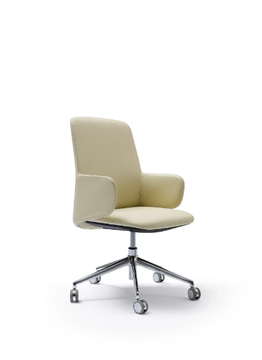 DEEP - Office chair with castors by Quinti Sedute - view 3